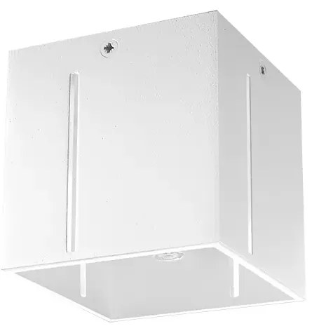 Biały kwadratowy plafon kostka - 4Q EX511 B1-F57