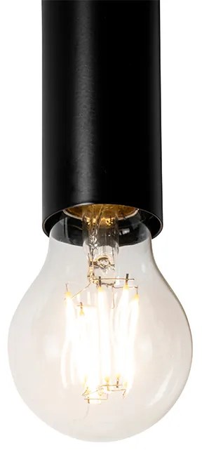 Kinkiet / Lampa scienna Art Deco czarny 2-punktowy - Tubi ArtDeco Oswietlenie wewnetrzne