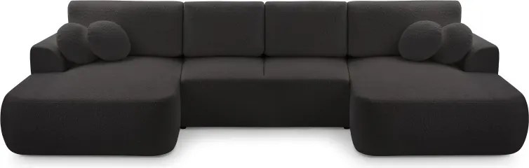 Narożnik VELO XL wolnostojący układ U z funkcją spania w tkaninie Coral 60 DomoHome