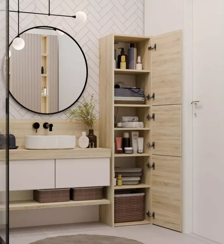 Szafka łazienkowa Stella 40 cm 3-drzwiowa odporna na promieniowanie UV