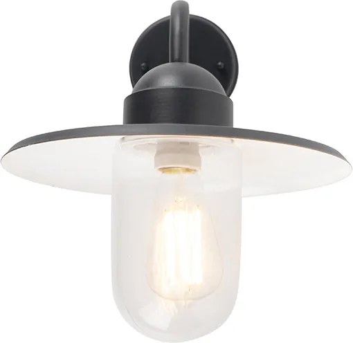 Rustykalna lampa ścienna zewnętrzna ciemnoszara IP44 - Kansas