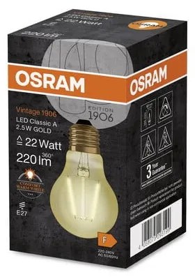 Żarówka LED z ciepłym światłem z gwintem E27, 2,5 W – Candellux Lighting