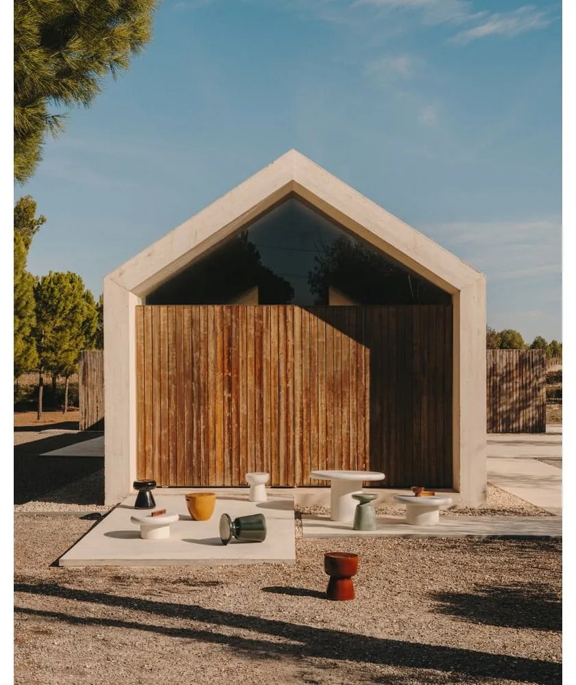 Okrągły ceramiczny stolik ogrodowy ø 39 cm Mesquida – Kave Home