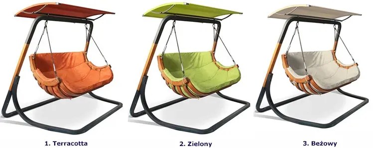 Dwuosobowy fotel ogrodowy z daszkiem - Oreso 5X