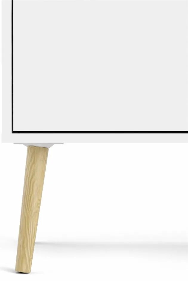 Biała komoda OSLO 75381 z 3 szufladami