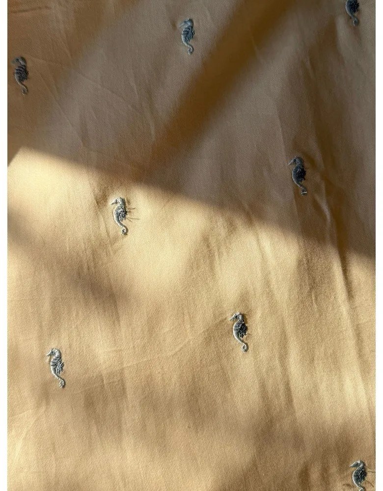 Jasnożółta pościel dziecięca do łóżeczka z bawełny organicznej 70x100 cm Sea Garden – Cam Cam Copenhagen