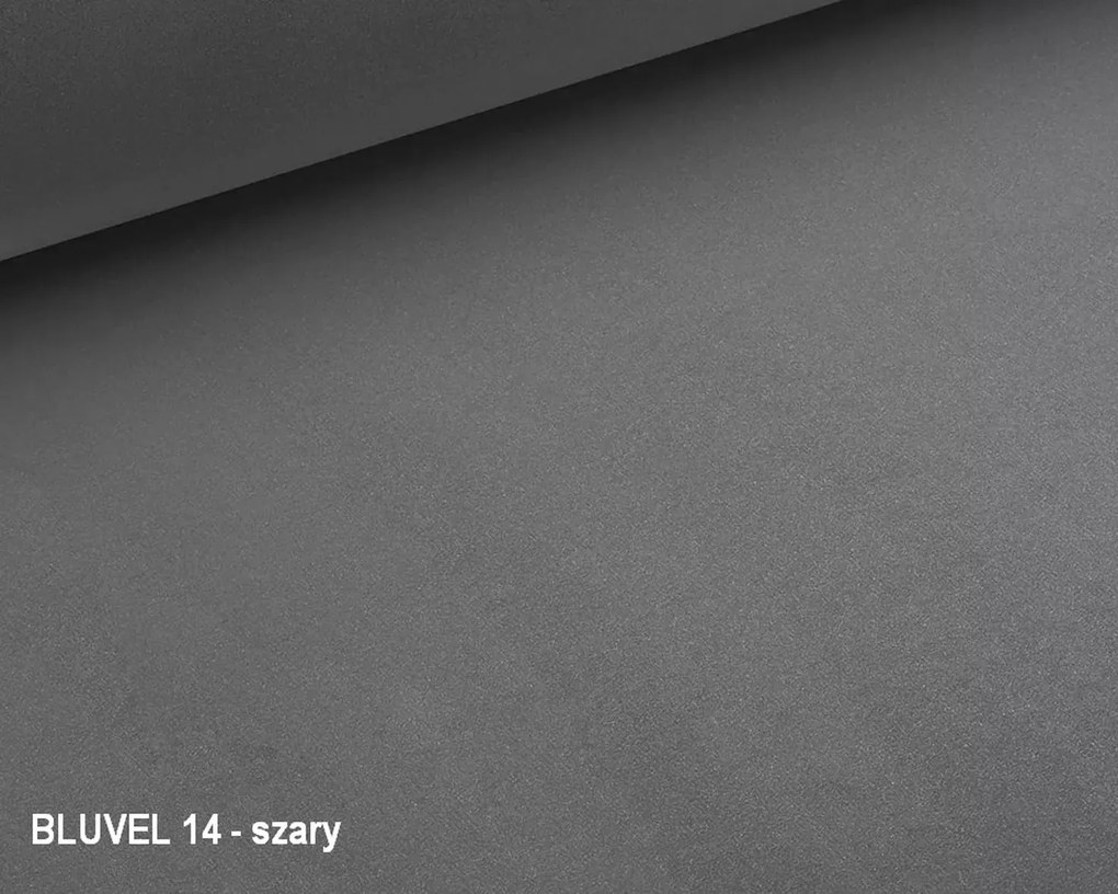 SOFA ELITE 2 VELVET SZARY BLUVEL 14 / WENGE SIGNAL
