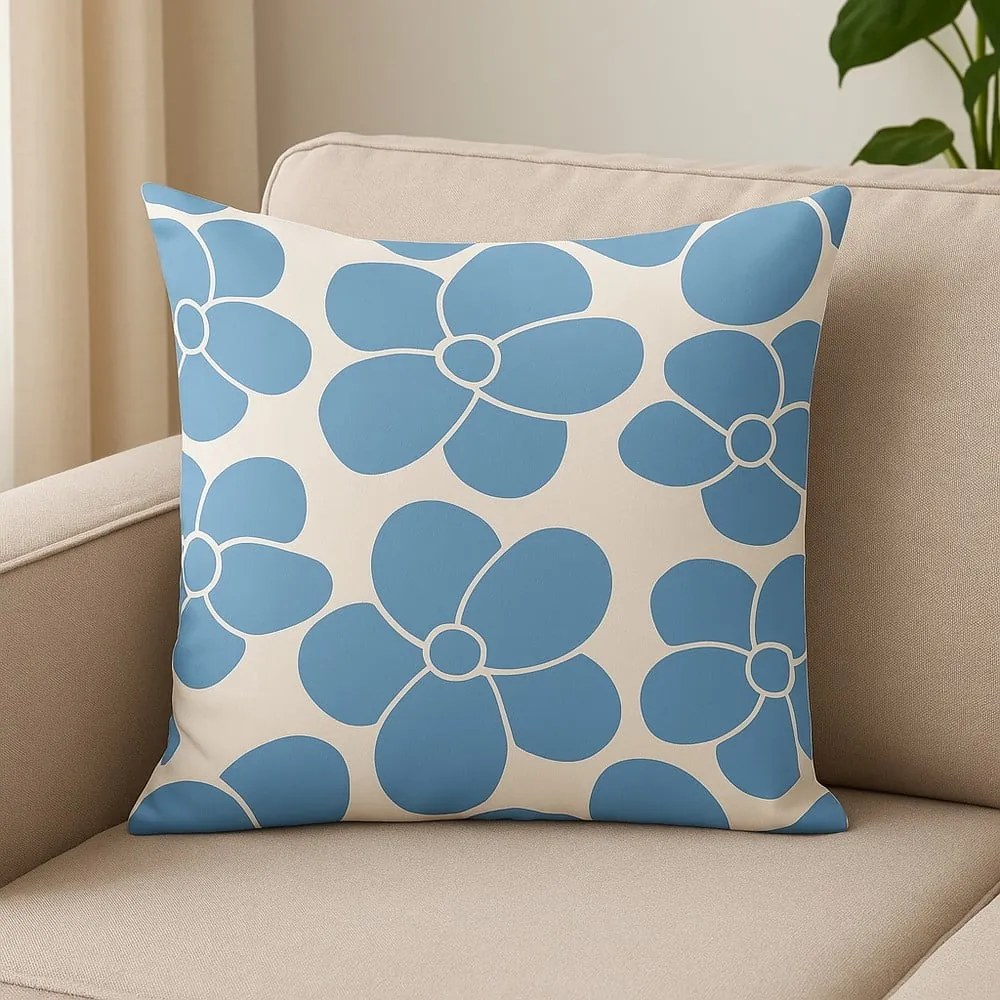 Poszewka na poduszkę 43x43 cm Blue Meadow – Mila Home