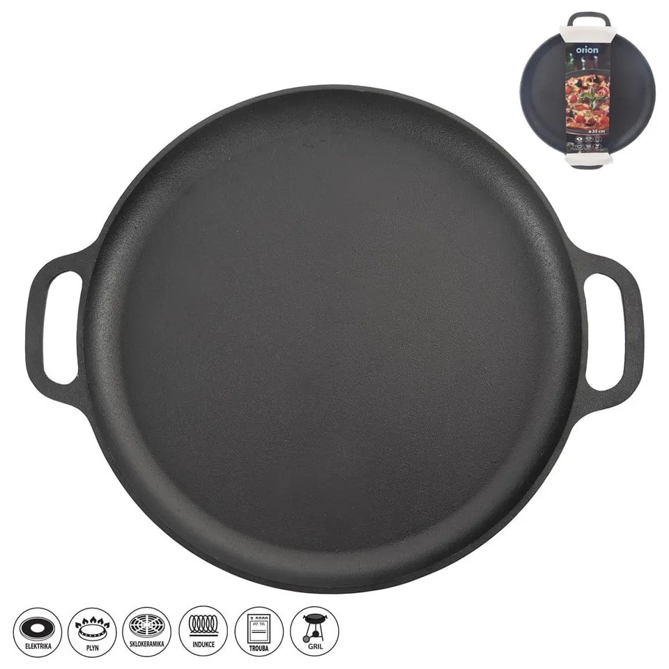 Patelnia do grillowania żeliwna ø 35 cm LITINA – Orion