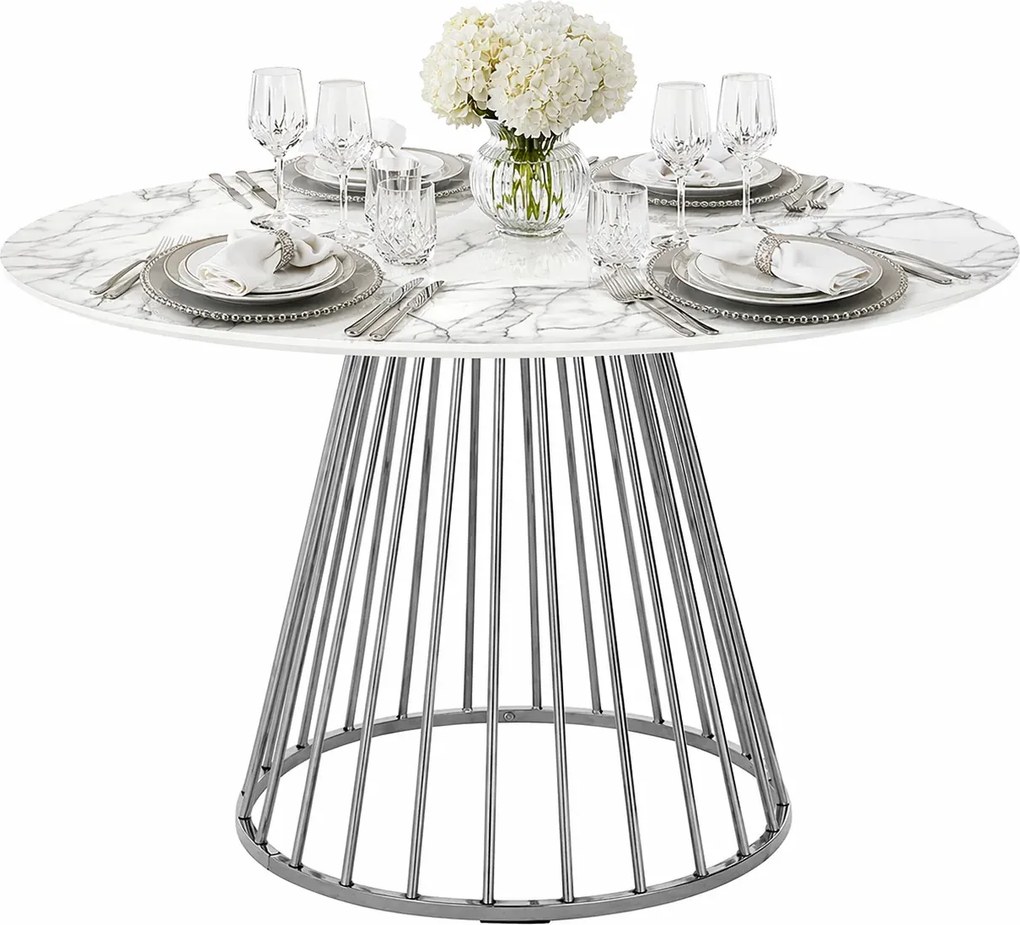 Okrągły stół do jadalni marmur A6-W90