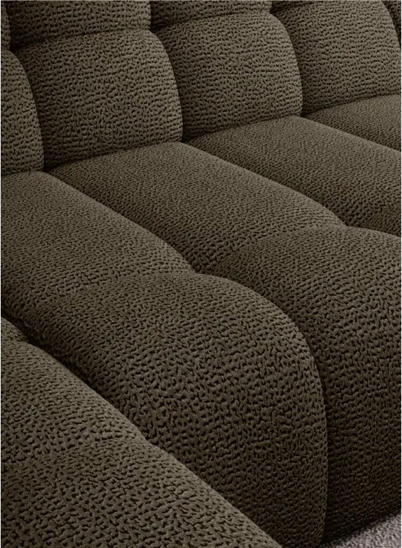 Narożnik COCOON XL w układzie U z elektryczną regulacją siedziska Lewostronny w tkaninie JAGUAR 08