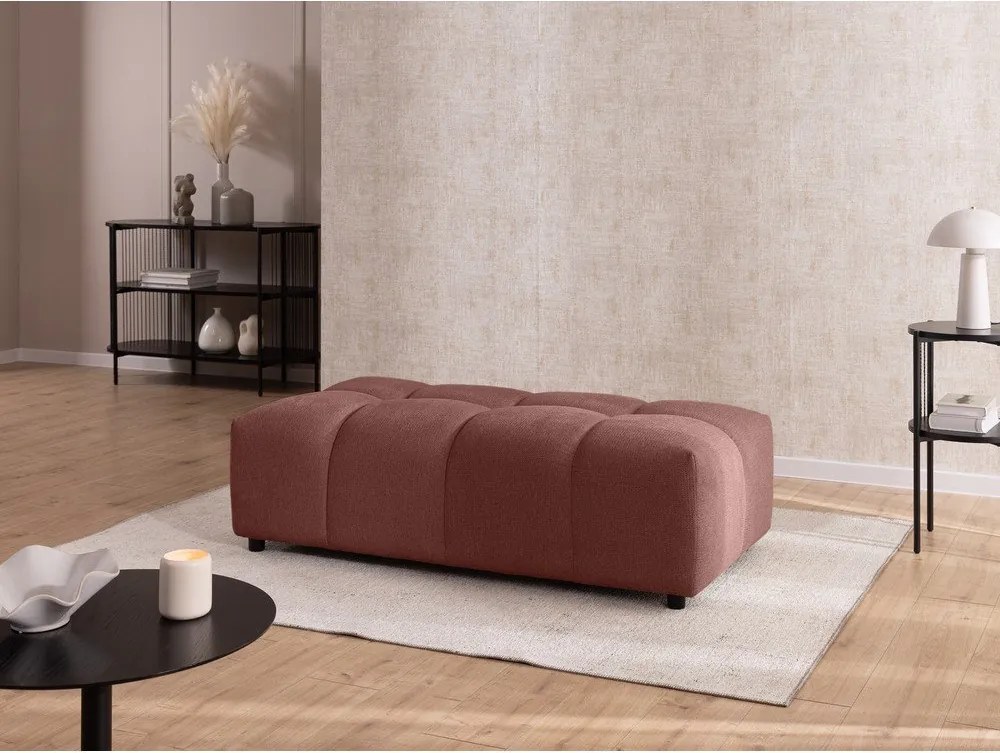 Podnóżek w kolorze terakoty Albane – Ropez