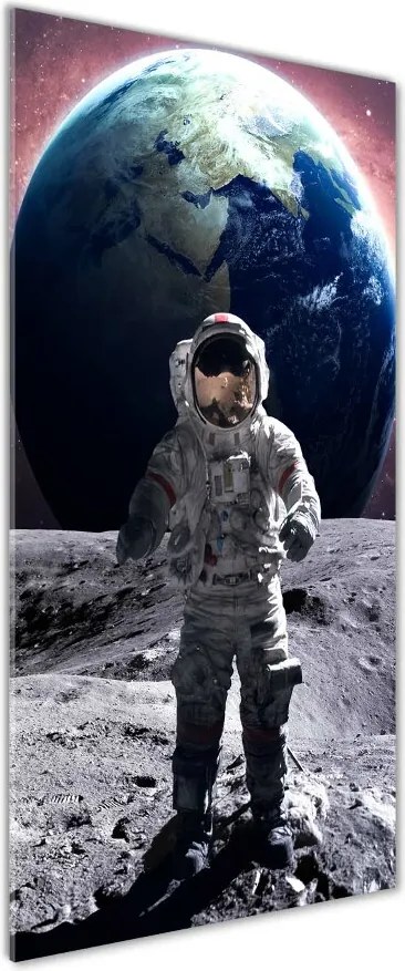 Foto obraz szkło hartowane pionowy Astronauta