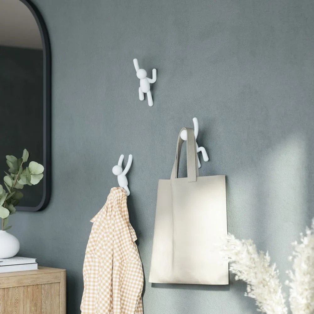 Ścienne plastikowe haczyki zestaw 3 szt. Buddy – Umbra