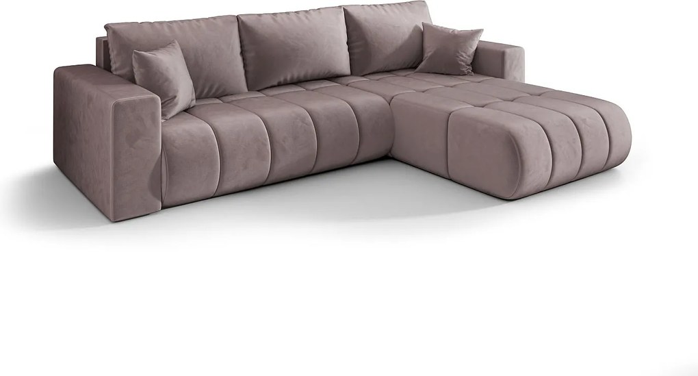 Narożnik BEDANTE MILO PREMIUM L Monolith 62 Prawy z funkcją spania Mebel łączący wygodę i nowoczesny design