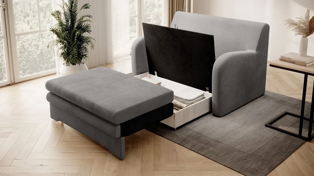 Sofa rozkładana z funkcją spania ARIO szara ELTAP