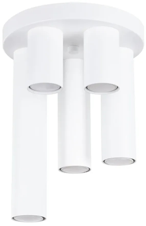 Pięciopunktowa biała lampa sufitowa - M093-Vekel
