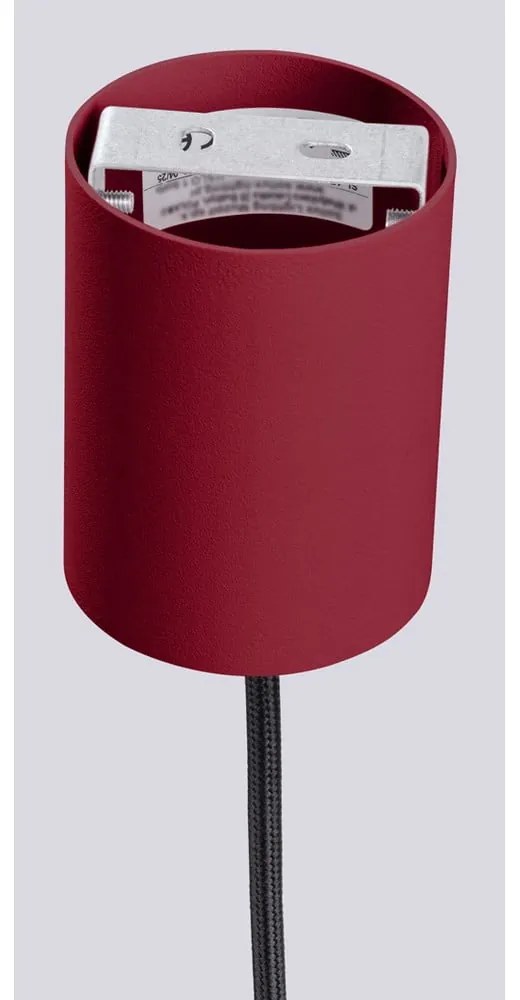 Bordowa lampa wisząca ze szklanym kloszem ø 12 cm Orbital – Sollux