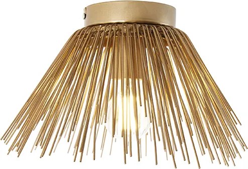 Lampa sufitowa w stylu art deco złota - Broom