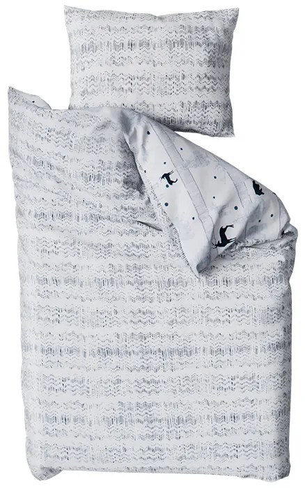 PrzytulneMieszkanie.pl PrzytulneMieszkanie.pl Bawełniana pościel Renforcé SOBI I DRZEWA biała Rozmiar pościeli: 70 x 90 cm | 140 x 200 cm