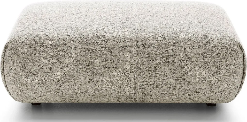 Beżowy prostokątny puf do narożnika N5-P12