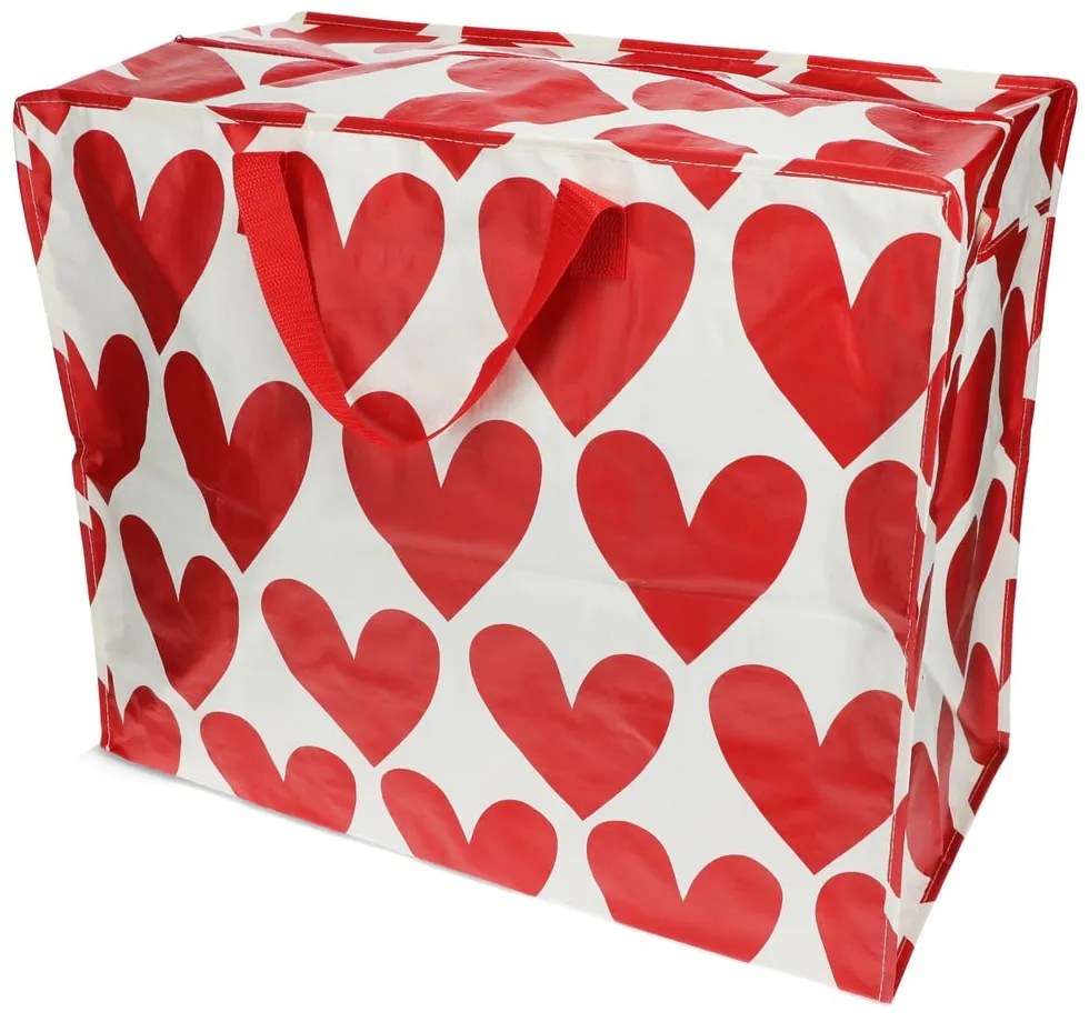 Pojemnik do przechowywania ubrań z plastiku z recyklingu 58x28x48 cm Hearts – Rex London