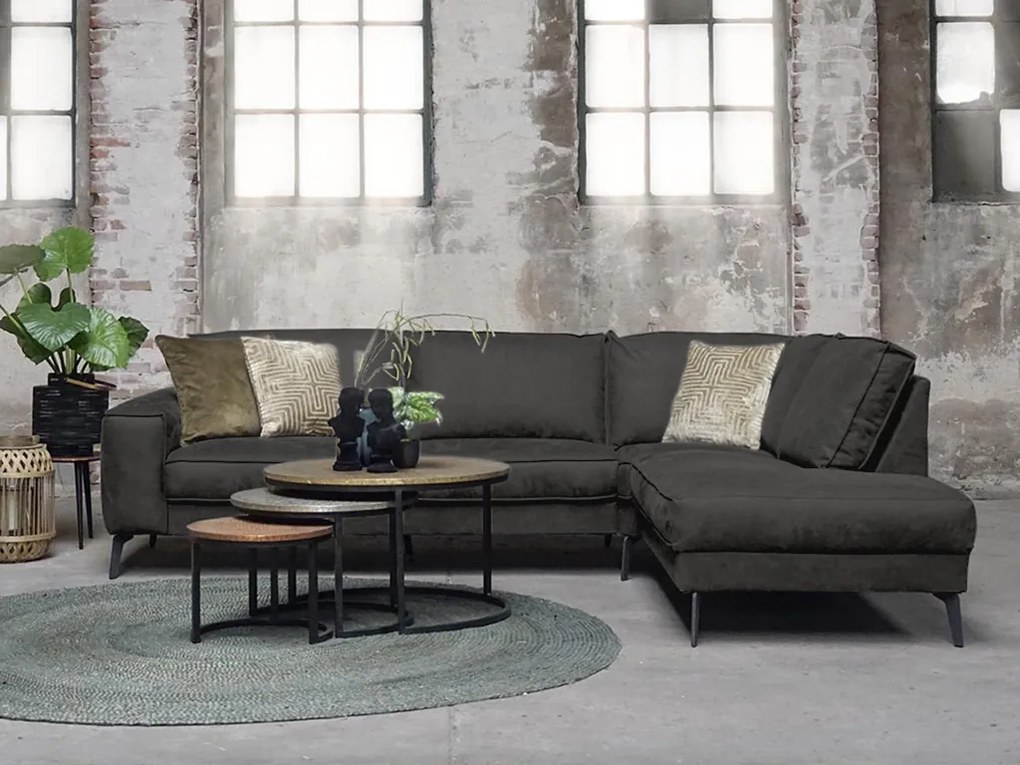 Ciemnoszary narożnik MICA Wersja sofy: Lewy róg