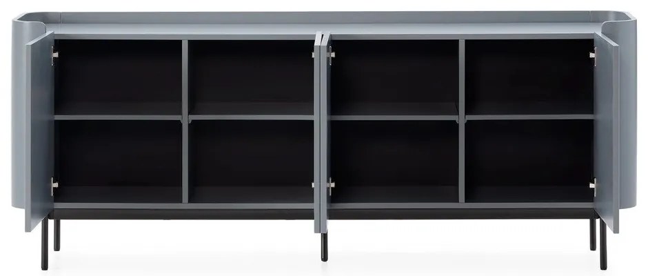 Szaroniebieska komoda 200x80x40 cm Willa – MOME