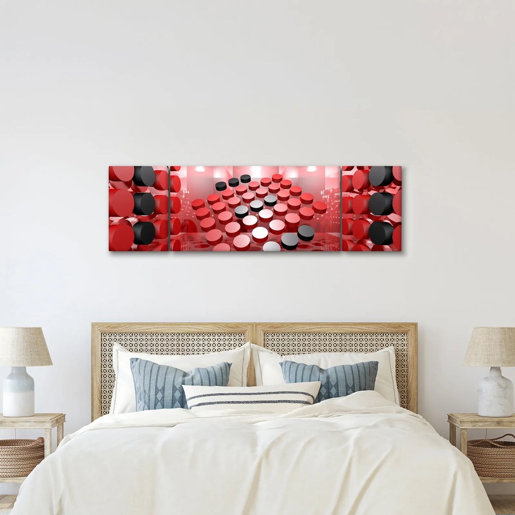 Obraz abstrakcji przycisku (170x50 cm)