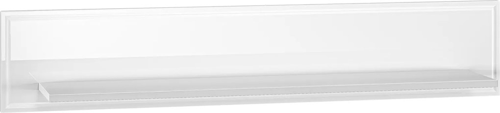 Półka ścienna 120 cm Goldin 09, biały połysk
