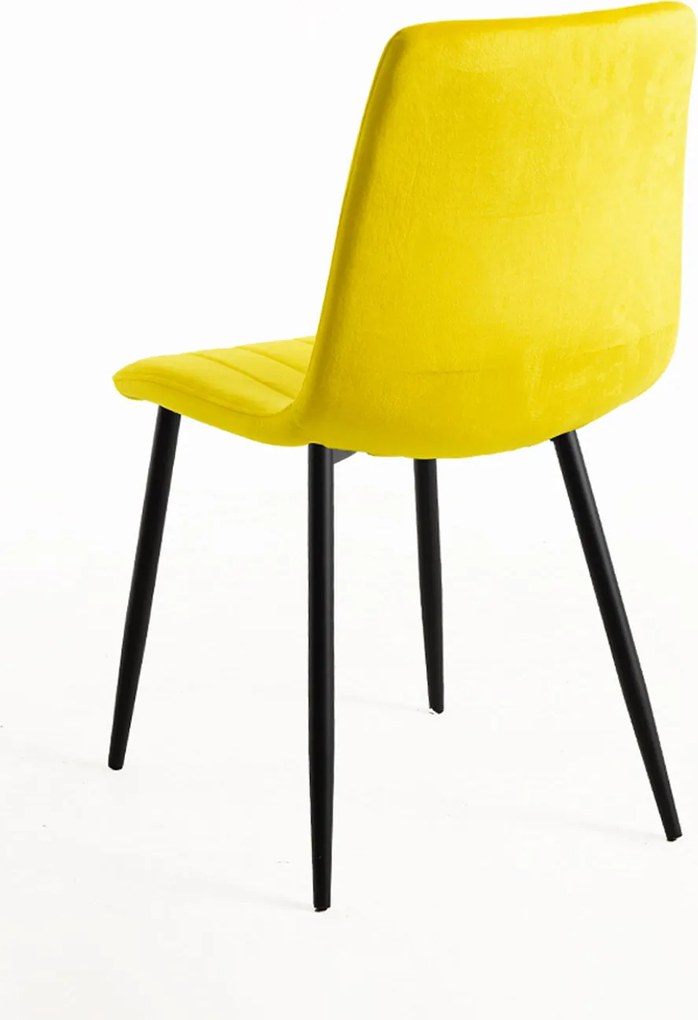 Zestaw 4 Krzese Liny Aksamitne