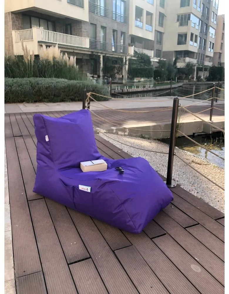 Fioletowy ogrodowy worek do siedzenia Daybed – Floriane Garden