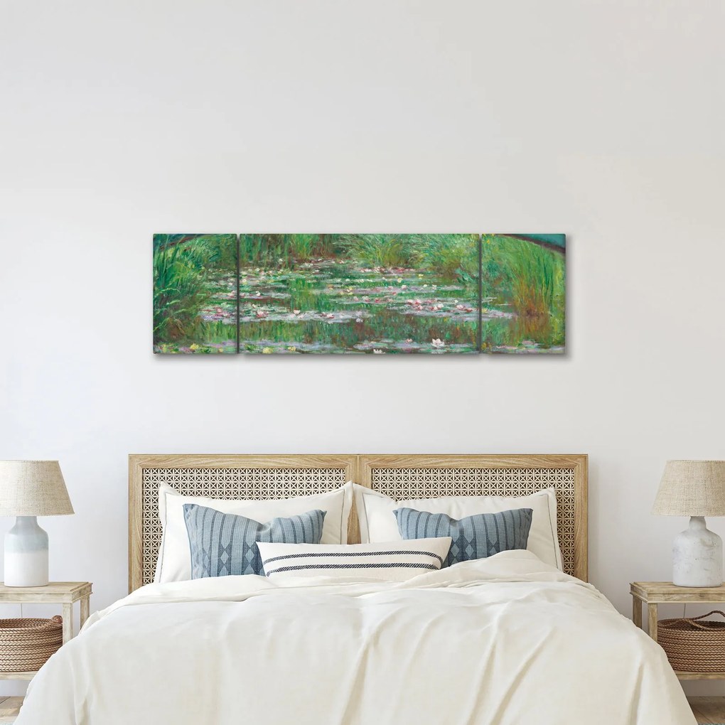 Obraz - Claude Monet, The Japanese Footbridge, reprodukcje (170x50 cm)