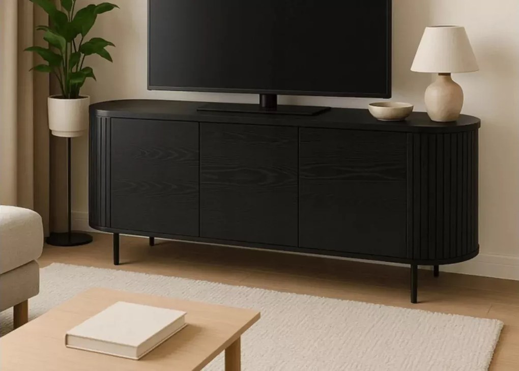 Komoda Estella 160 cm 3-drzwiowa – elegancka i funkcjonalna, idealna do salonu i sypialni