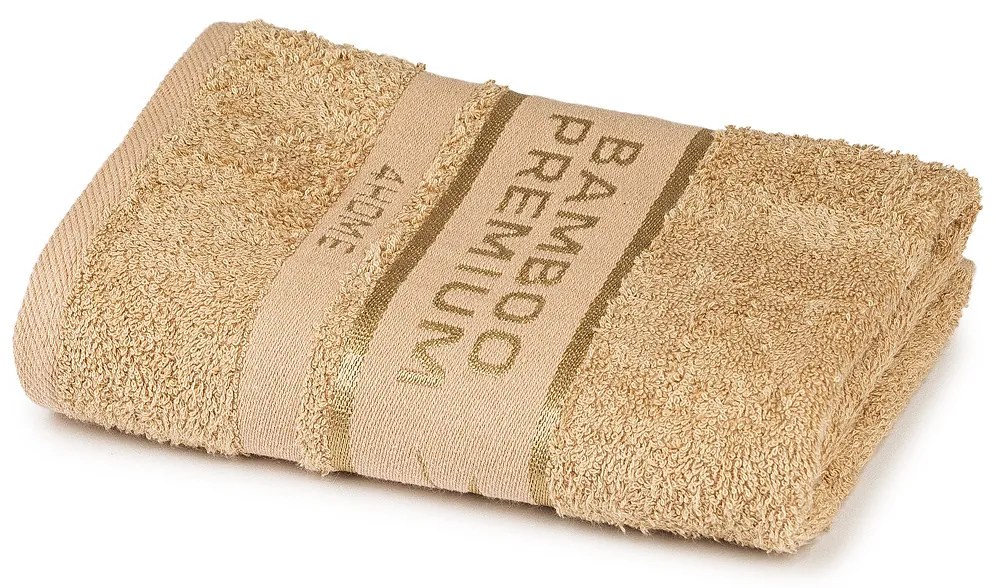 4Home Ręcznik Bamboo Premium beżowy, 50 x 100 cm