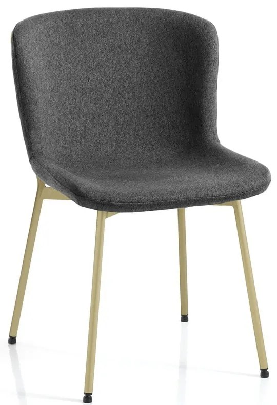 Ciemnoszare krzesła zestaw 2 szt. Snug – Tomasucci