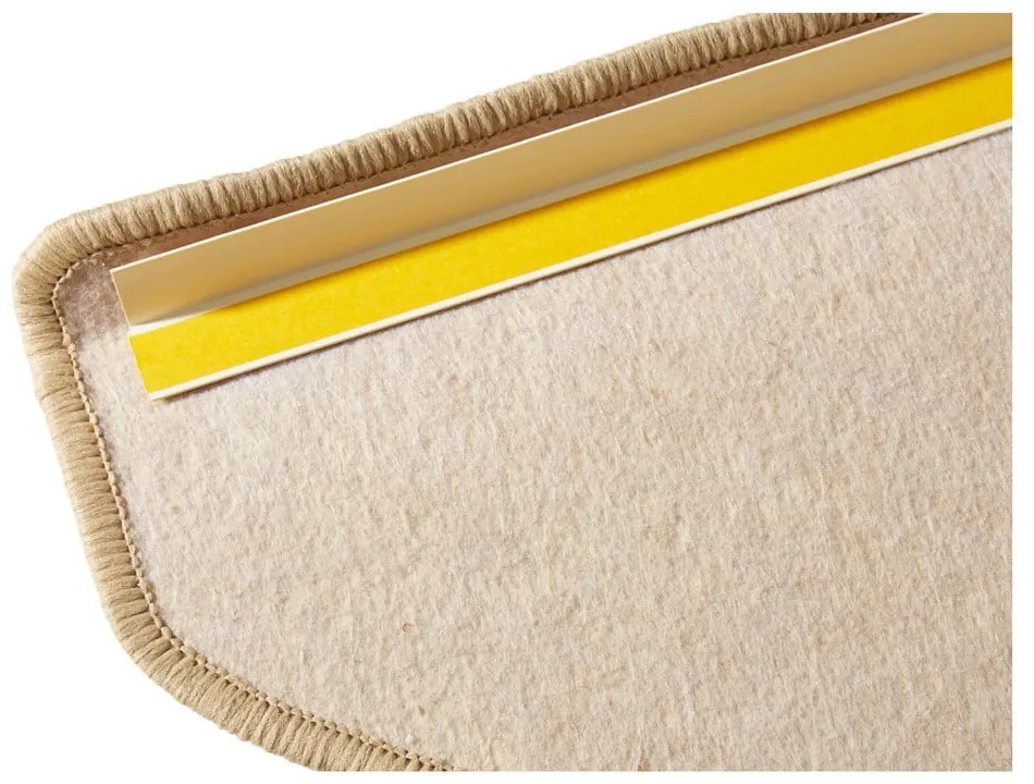 Zestaw 15 kremowych dywaników na schody Hanse Home Fancy, 23x65 cm