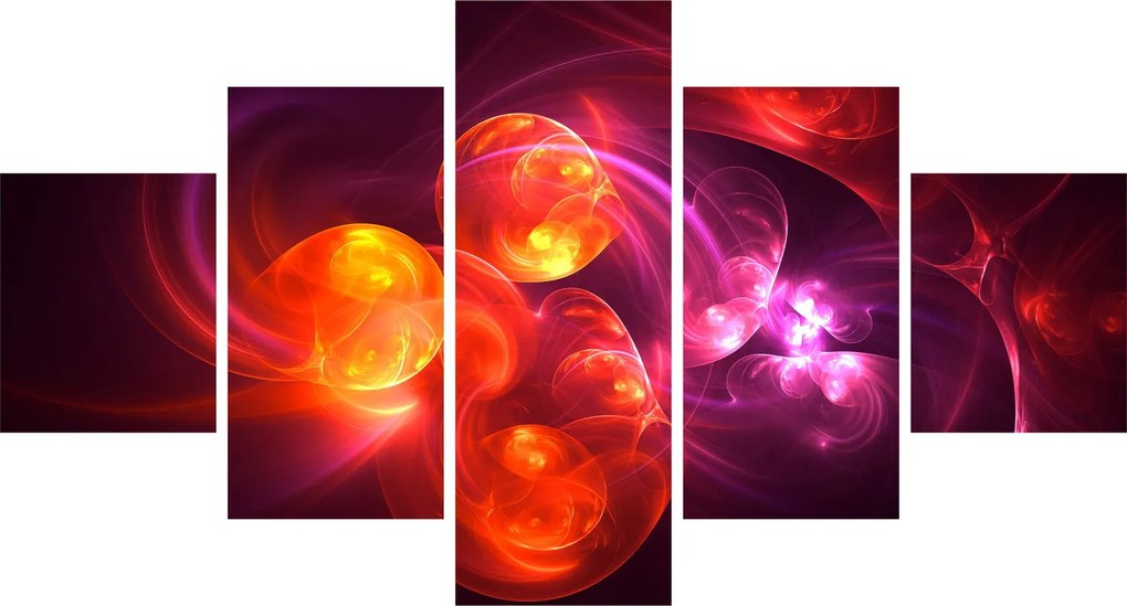 Obraz nowoczesnej abstrakcji (125x70 cm)