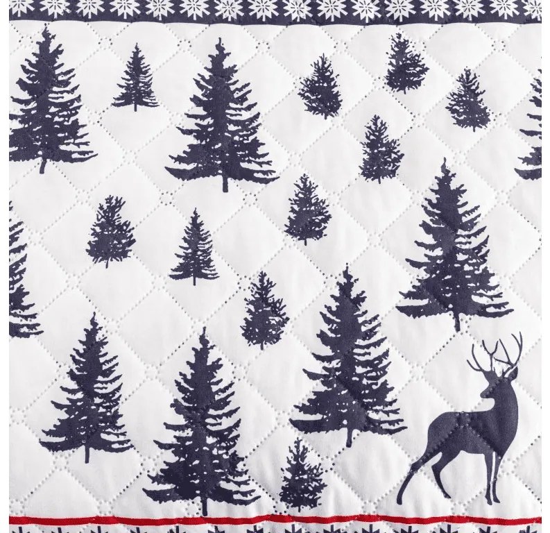 Narzuta na łóżko ze wzorem TWINKLE CHRISTMAS, kolorowy Rozmiar: 170 x 210 cm