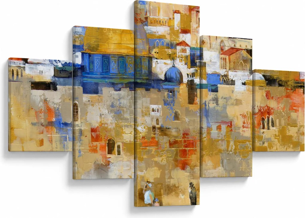 Obraz - Ściana płaczu, Jerozolima, Izrael (125x70 cm)