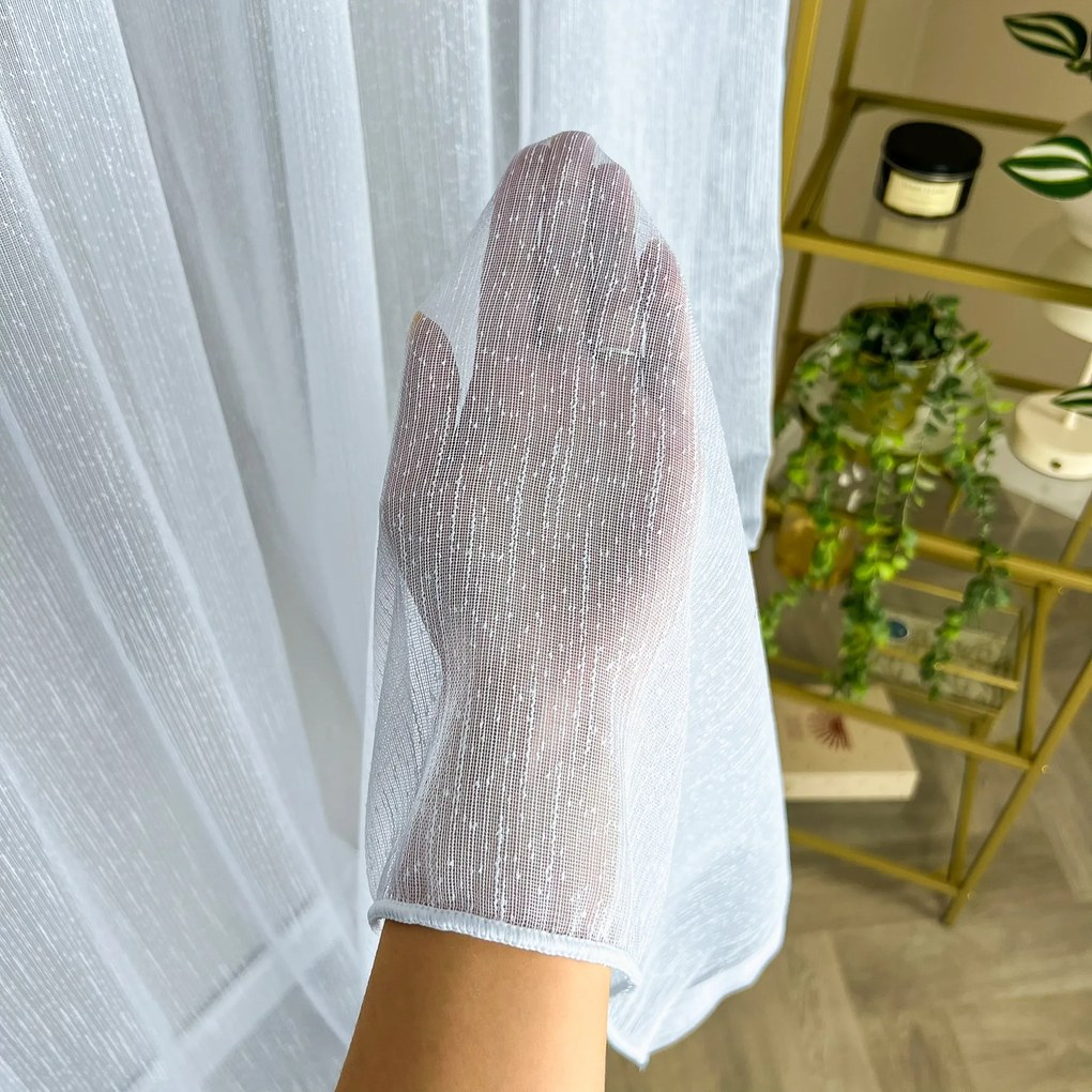 Firana gładka nakrapiana nowoczesna dekoracyjna matowa wys. 300 cm