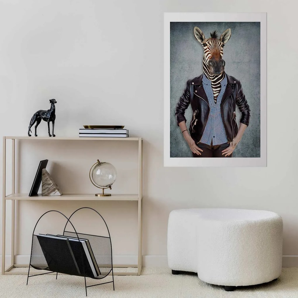 Plakat Zebra Ewa 40x60 cm bez ramy z marginesem ARTGEIST B