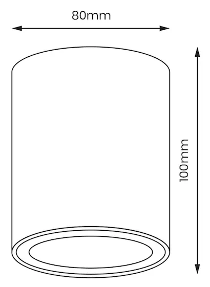 Spot Bima Round Biały 1xGU10
