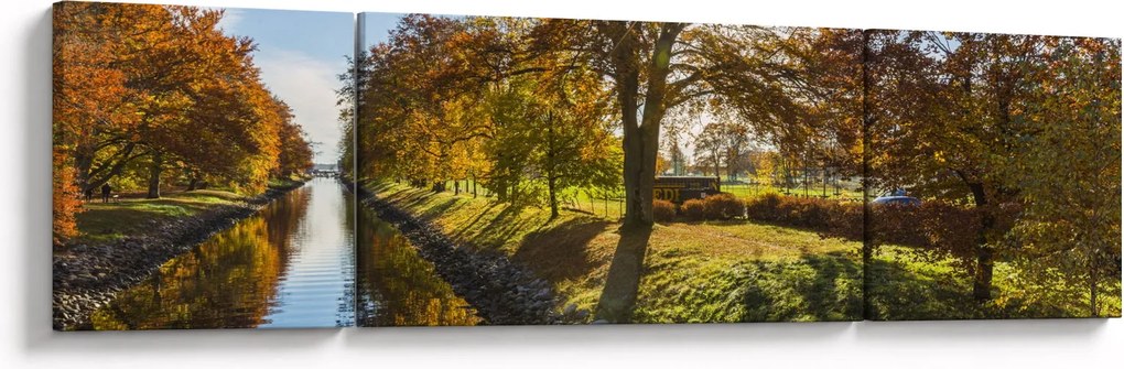 Obraz kanału wodnego (170x50 cm)