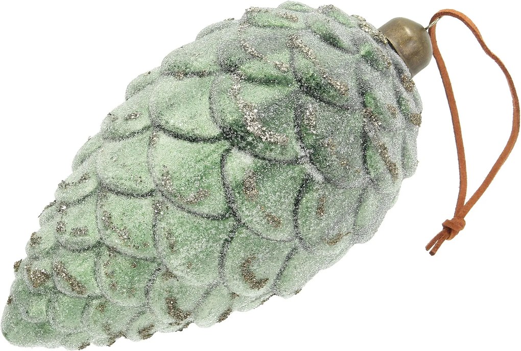Bombka Frosted Pinecone 18 cm