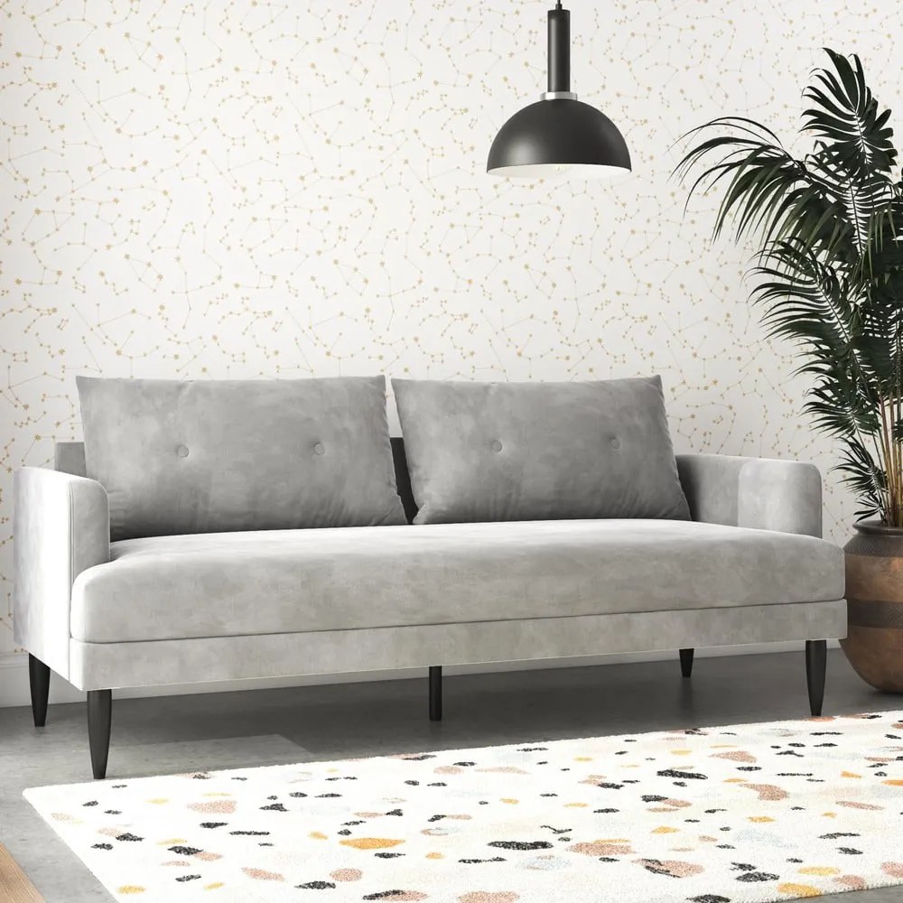 Jasnoszara sofa 199 cm Bailey – Novogratz