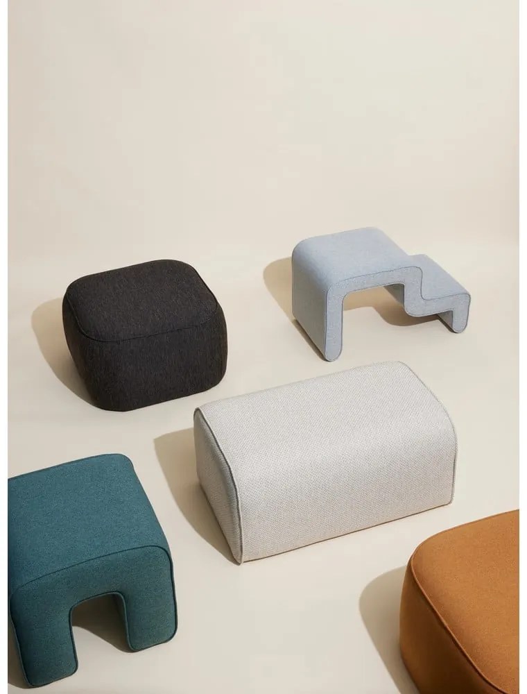 Szary puf Hübsch Cube