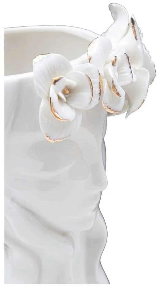 Biały porcelanowy wazon Mauro Ferretti Cute Woman