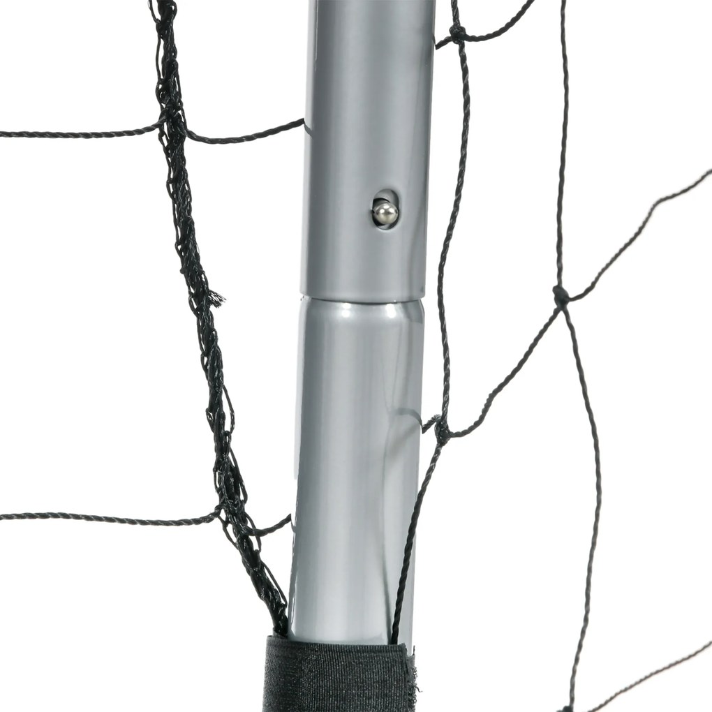 SPORTNOW Bramka piłkarska odporna na warunki atmosferyczne, mocna siatka, stabilna metalowa rama, łatwy montaż, 300 x 200 x 120 cm