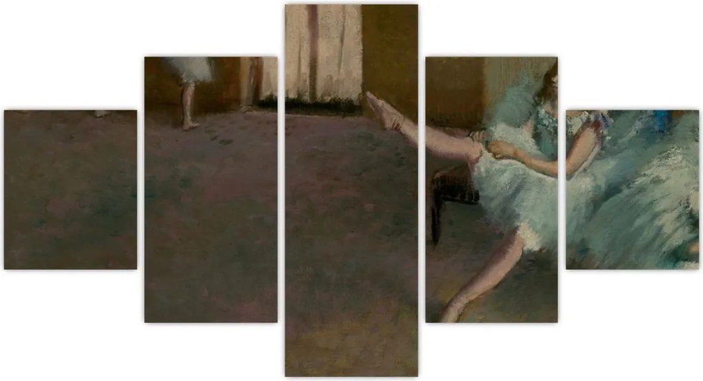 Obraz - Edgar Degas, Before the Ballet, reprodukcje (125x70 cm)